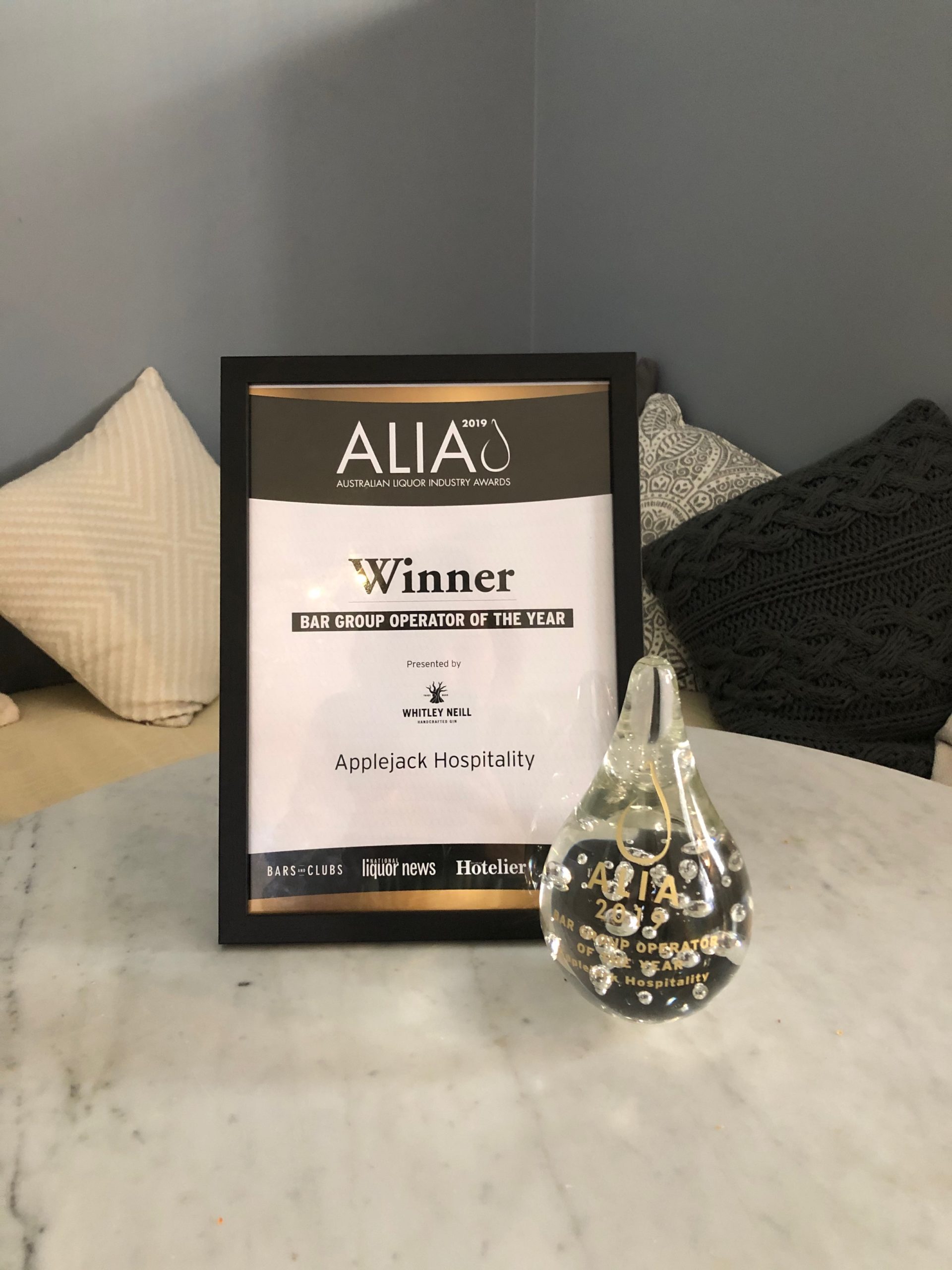 Alia Awards Applejack